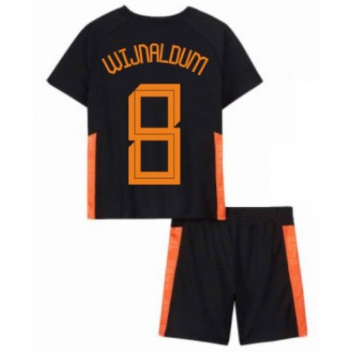 Holland Fodboldtrøjer Georginio Wijnaldum 8 Børn Udebanesæt EURO 2020 Kort ærmer Holland Fodboldtrøjer Georginio Wijnaldum 8 Børn Udebanesæt EURO 2020 Kort ærmer